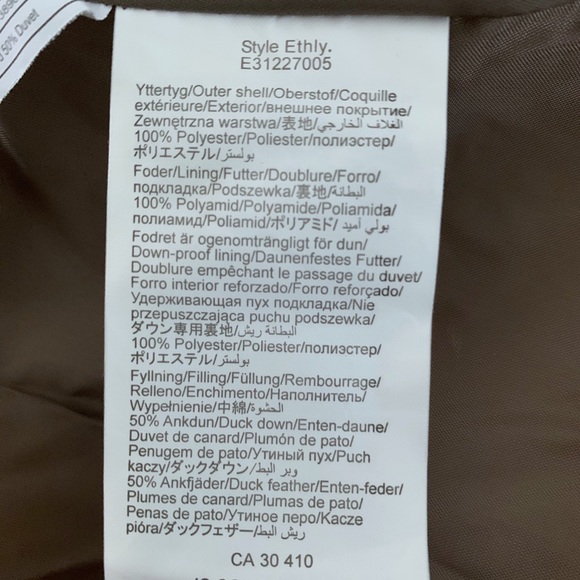 Part Two Down Filled Quilted Puffer Coat, Size 6 - Picture 10 of 15